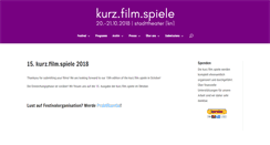 Desktop Screenshot of kurzfilmspiele.de