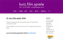 Tablet Screenshot of kurzfilmspiele.de